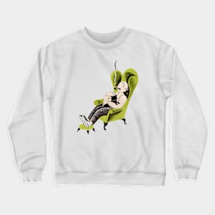 Relaxing with a Cat on the Lap Crewneck Sweatshirt